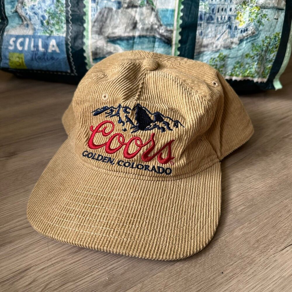 Coors Golden Colorado Embroidered Corduroy Baseball Cap SnapBack Hat